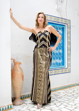 Charger l'image dans la galerie, Jupe sirène Tunisie soie / viscose / fil d'or