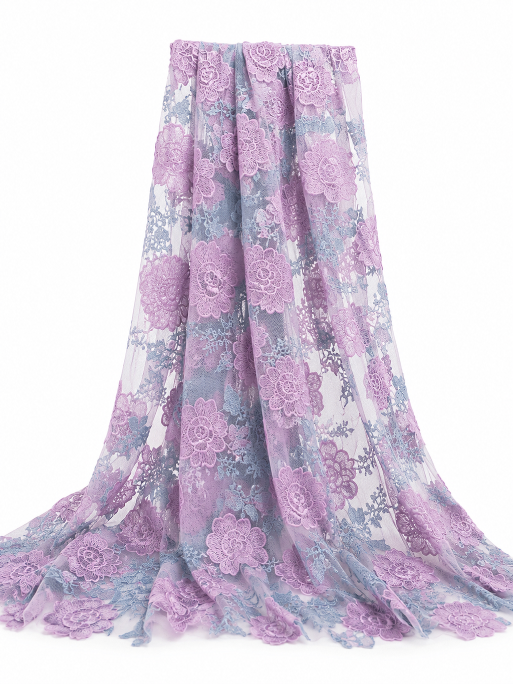 Robe florale corail en transparence