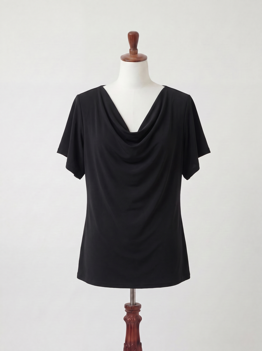 T-shirt Basique Chic à col drapé
