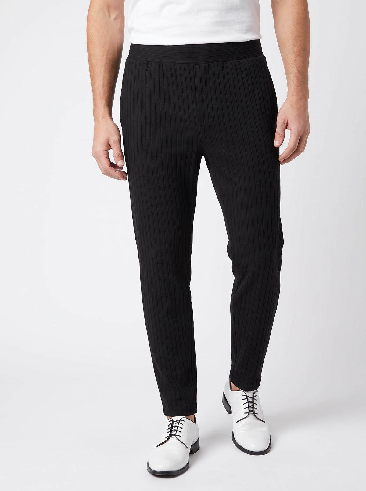 Pantalon Côtelé Basique Chic