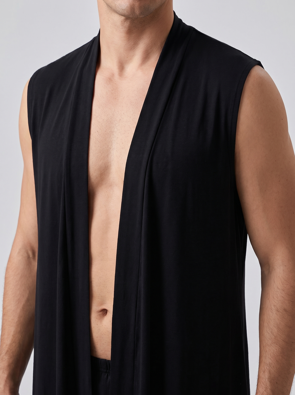 Peignoir Basique Chic sans manches