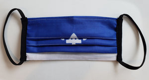 Masque style chirurgical / Drapeau Québec et denim / réversible / Saint-Jean-Baptiste