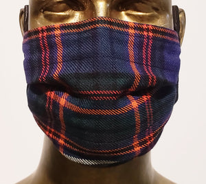 Masque Tartan officiel Montreal 1642 / St-Andrew society / Tartan écossais / Scotland Plaid / Écosse / kilt and mask / masque et kilt